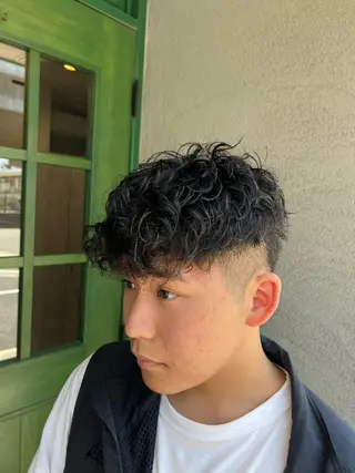 ショート パーマ メンズ SHION men's permのヘアスタイル