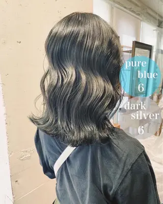 セミロング カラー 360°キレイな ショートカットのヘアスタイル