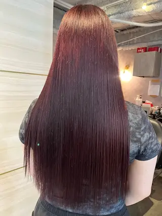 ロング カラー 🤍あみ🤍暗髪オリ ーブ特化🌿髪質改善のヘアスタイル