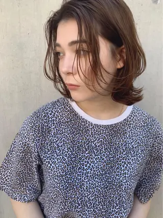 ミディアム 透明感カラー🌿ボブ ✨飛田　ケイのヘアスタイル