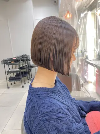 ショート カラー ボブ/レイヤー /植原健太のヘアスタイル