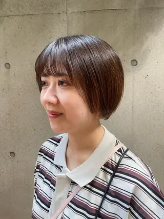 ショート 大人可愛い♡コテ巻き パーマ🌼杉田 萌恵のヘアスタイル