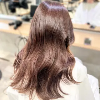 セミロング カラー 髪質改善/韓国ヘア 顔まわり特化yutoのヘアスタイル