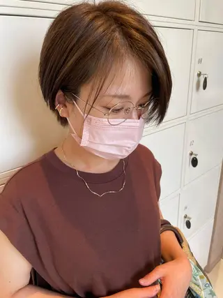 ショート カラー 鶴岡で縮毛矯正なら お任せ！ハヤシナオミのヘアスタイル