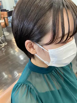 ショート カラー パーマ ヘアアレンジ メンズ キッズ ネイル マツエク・マツパ 久木原 ゆりのヘアスタイル