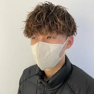 ショート カラー パーマ メンズ 🔥メンズカラー🔥 セヤシュウヘイのヘアスタイル