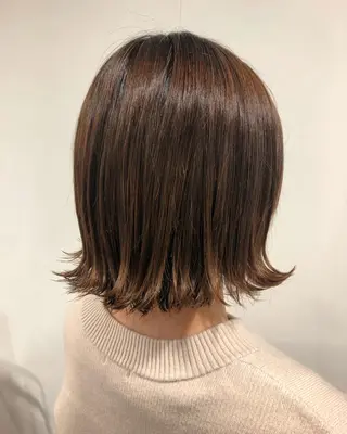 ミディアム OGOSHI 川和町のヘアスタイル
