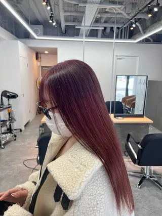 ロング 前 侃太のヘアスタイル