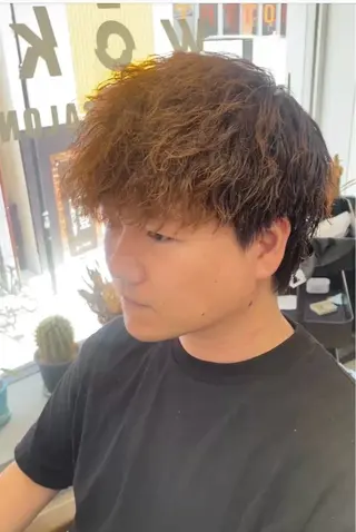 ショート パーマ メンズ メンズ専門サロン wokeのヘアスタイル