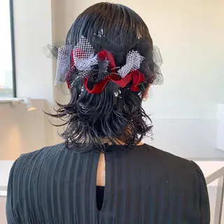 ミディアム ヘアアレンジ KAWATOKO MISUZUのヘアスタイル