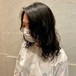 セミロング パーマ/名古屋パーマ / コデラ ナナホのヘアスタイル