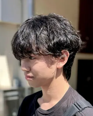 パーマ メンズ マツダ レンのヘアスタイル
