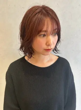 ミディアム カラー レイヤー/インナー カラー🦋ルイのヘアスタイル