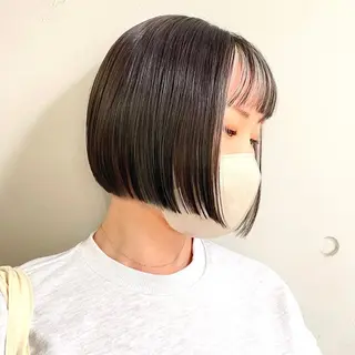 ショート カラー ショート/ボブ/ 透明感カラー/ほのかのヘアスタイル