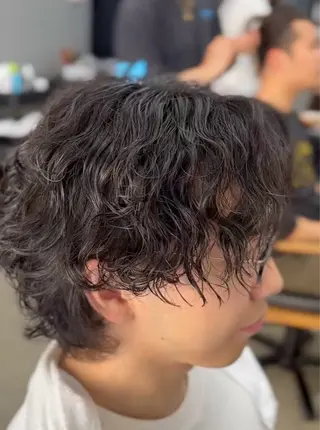 ショート パーマ メンズ メンズ専門サロン wokeのヘアスタイル