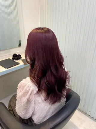 カラー 🇰🇷韓流暖色ヘア 🍒saaya🍒のヘアスタイル