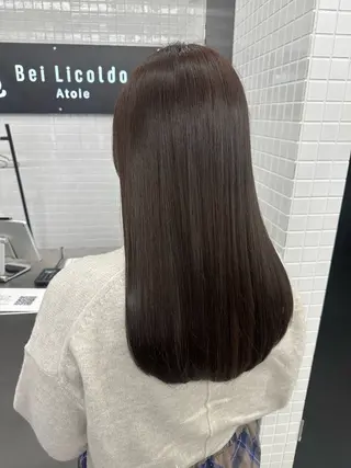 セミロング カラー 古田 昂也のヘアスタイル