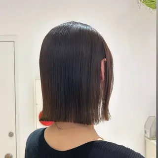 ショート カラー ヘアアレンジ 吉水 彩乃 /ボブ/艶感カラーのヘアスタイル