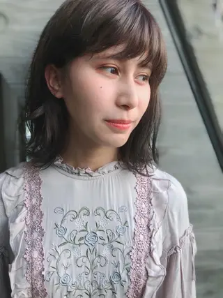 ミディアム ヒラヤマ ユウスケのヘアスタイル