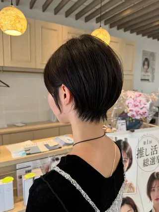 ショート ショート/ボブ パーマ/中原のヘアスタイル