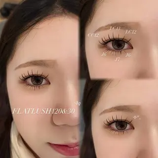 マツエク・マツパ CreBiA🎀 ayaのマツエク・マツパデザイン