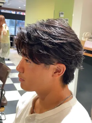 ショート パーマ メンズ メンズショート/ メンズ美容師/怜哉のヘアスタイル