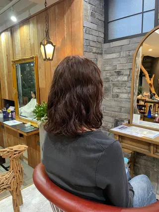 ロング カラー パーマ 増田 ルナのヘアスタイル