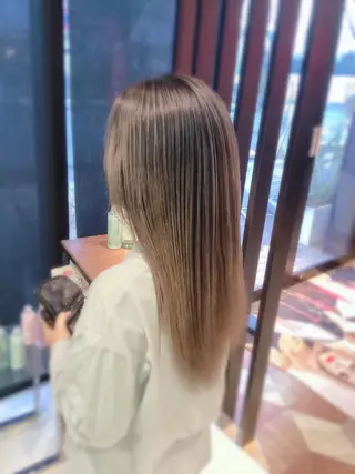 ロング カラー 髪質改善/ブリーチ メンズパーマ遠藤勇輝のヘアスタイル