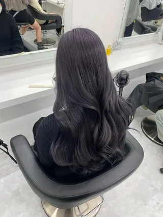 ロング カラー パーマ ヘアアレンジ メンズ キッズ ♥️韓国ヘア レイヤー♥️ゆりのヘアスタイル