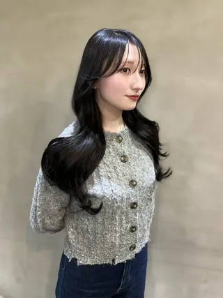 カラー ヘアアレンジ 似合わせ顔まわり カット💛森尾真由美のヘアスタイル