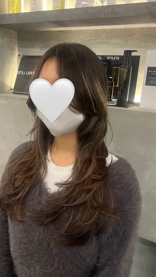 ロング 韓国レイヤー/髪質 改善/RIRIKOのヘアスタイル