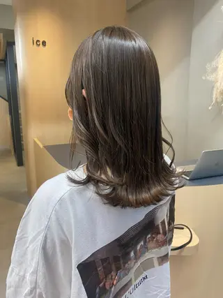 ミディアム カラー 当日予約大歓迎💗 依田瑞希のヘアスタイル