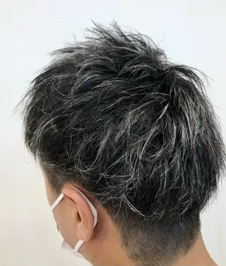 カラー メンズ ダブルスキルエクステ /羽エクステ白石宇由のヘアスタイル