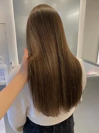 ロング カラー 中村 かおりのヘアスタイル