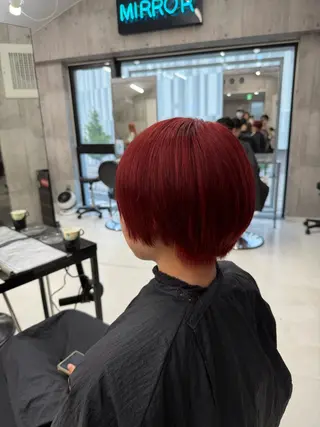 ショート カラー メンズ ☁️かずき☁️青.紫 推し活カラー💫のヘアスタイル