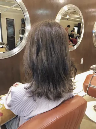 セミロング カラー 髪質改善/艶髪/ 木山ゆかりのヘアスタイル