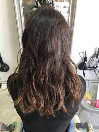 ロング カラー ヘアアレンジ 山崎 澪 レイヤーカット/大宮のヘアスタイル