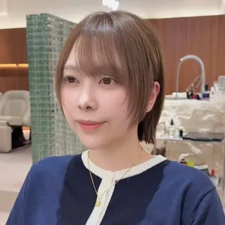 ミディアム カラー 田中航平/渋谷ボブ/ レイヤーボブのヘアスタイル
