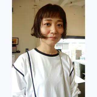 ショート カラー デザインカット🎨 ボブ🫟おざきのヘアスタイル
