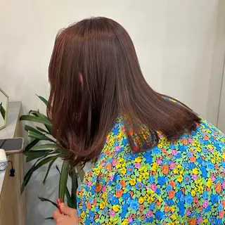 ミディアム MIDORI🎀 透明感/ベージュのヘアスタイル
