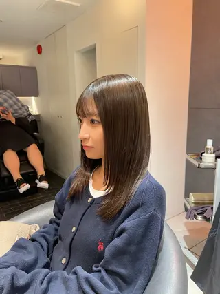 ミディアム 髪質改善✨高級カラー 野井琢生のヘアスタイル