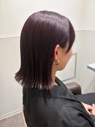 ミディアム カラー SALOWIN名古屋栄店所属・Yuuki🌷名古屋 栄 カラー/ボブのヘアスタイル