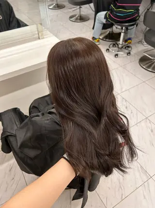 カラー 透明感ベージュ🤎 ナチュラルレイヤーのヘアスタイル