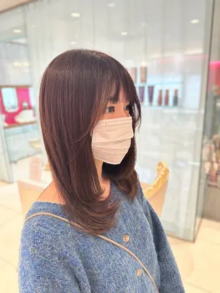 ロング カラー 松浦 麻衣のヘアスタイル