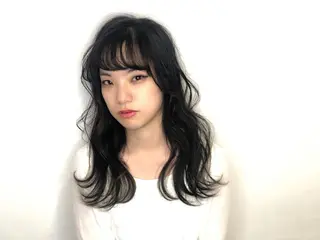 ロング 菊池 栄里奈のヘアスタイル