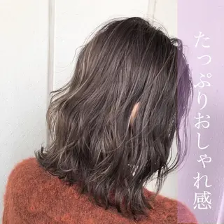 ミディアム カラー うる艶/レイヤー 🪞池袋LAND🪞のヘアスタイル