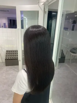 セミロング カラー ヘアアレンジ Over hair_ misakiのヘアスタイル