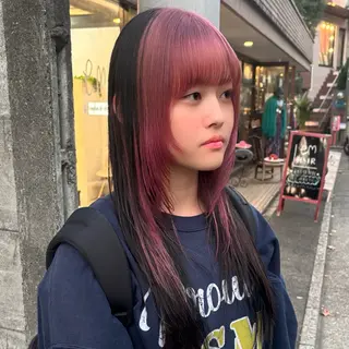ロング カラー ツヤ髪ハイトーン ×レイヤー🌝リオのヘアスタイル
