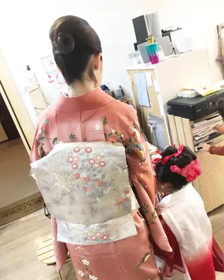 ロング ヘアアレンジ 早朝✨ヘアセット 着付け/清水玲歌のヘアスタイル
