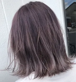 ミディアム カラー エヌプランツ 和泉府中のヘアスタイル